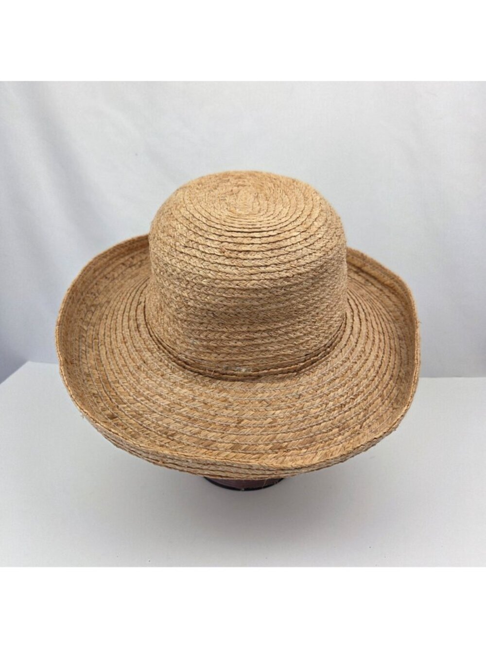 Lady Hagen Straw Sun Hat With Wide Brim Natural Lightweight Summer Style - Picture 4 of 9